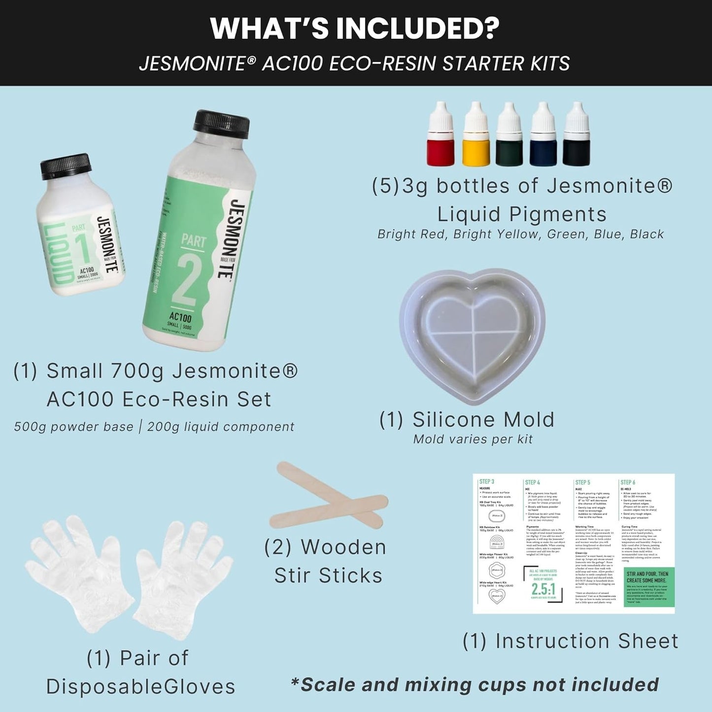 Jesmonite® AC100 Eco-Resin Starter Kit - Original DIY Casting Set
