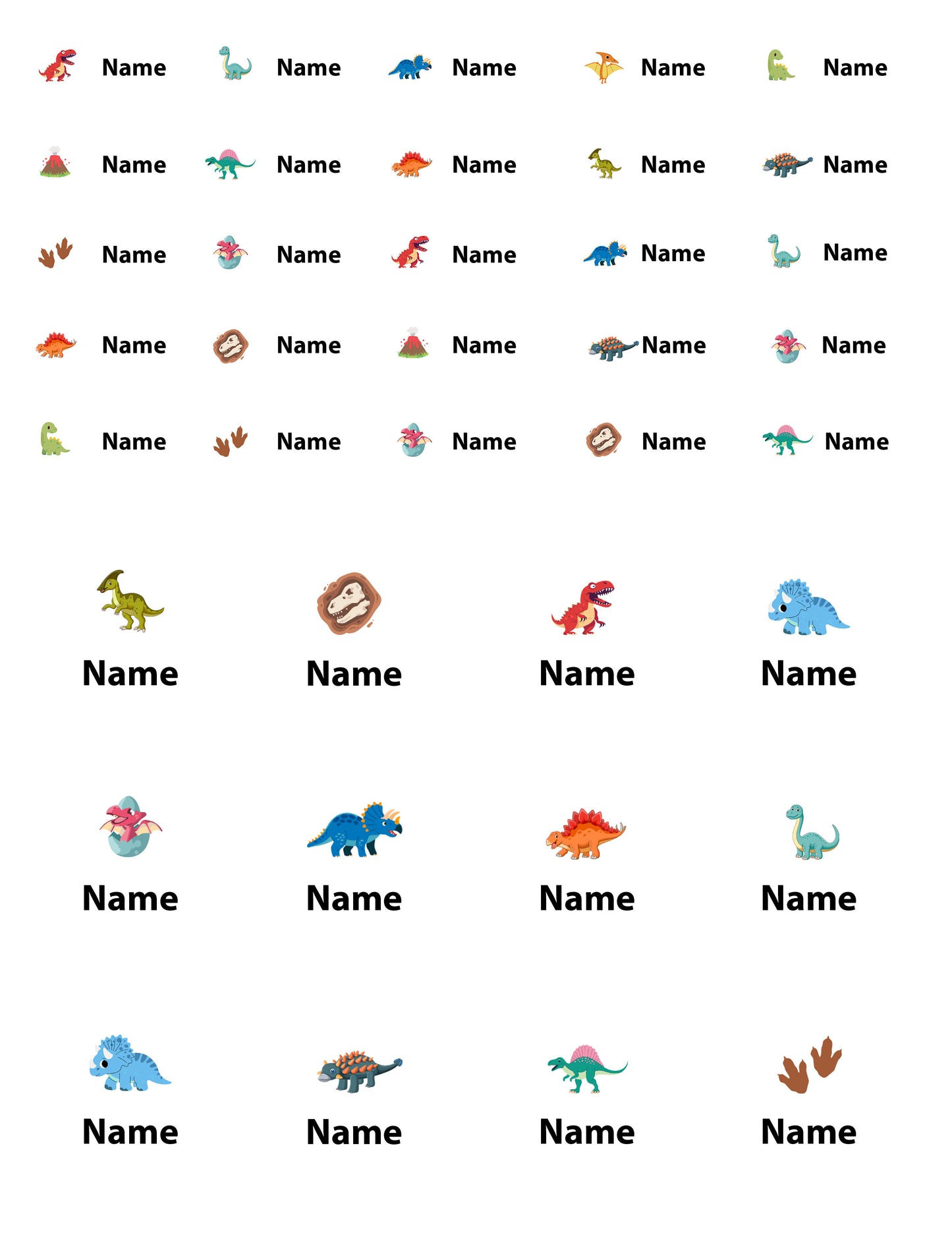 Custom Name Stickers for Kids - Waterproof UV-DTF Decals